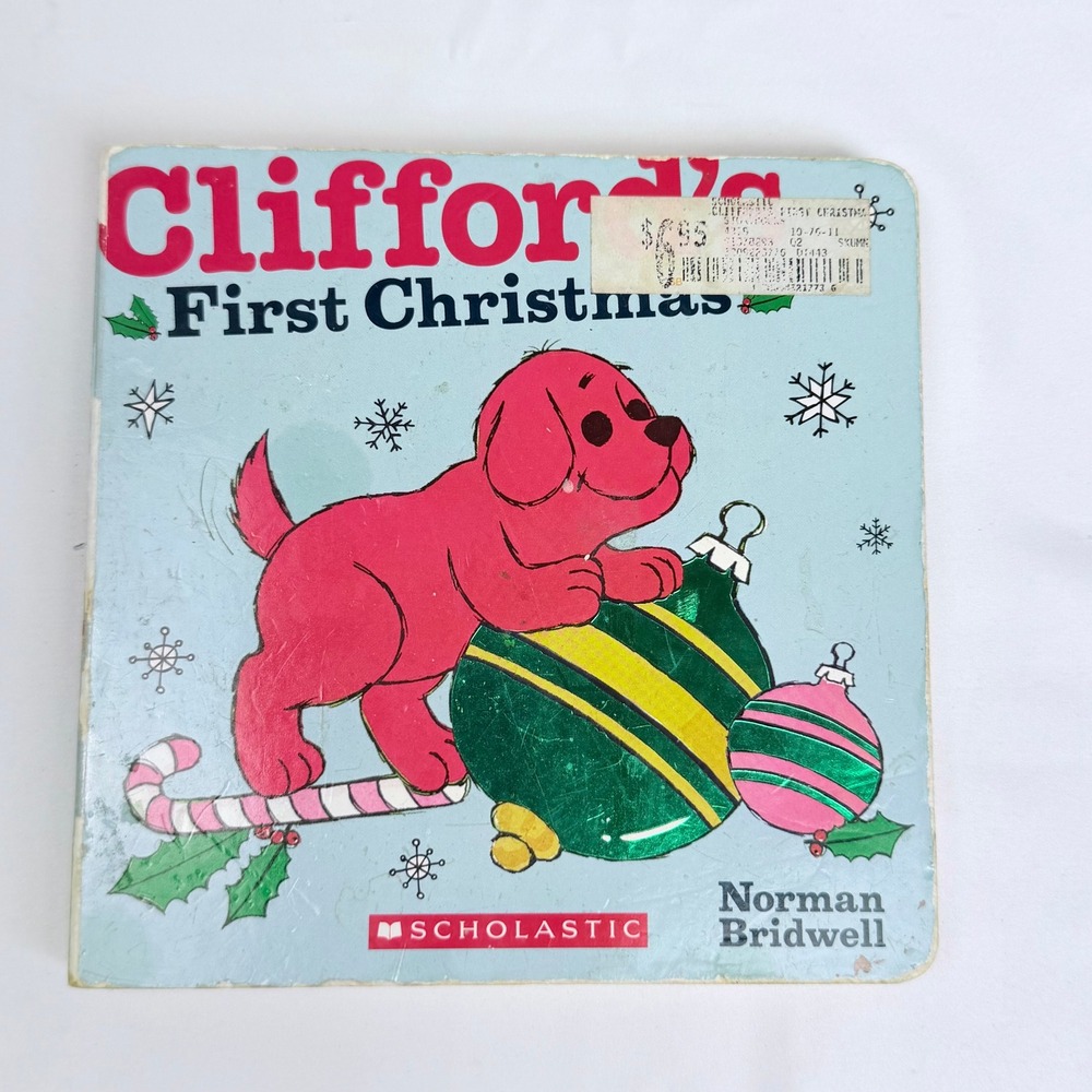 Clifford's First Christmas Board Book Norman Bridwell Scholastic 9780545217736